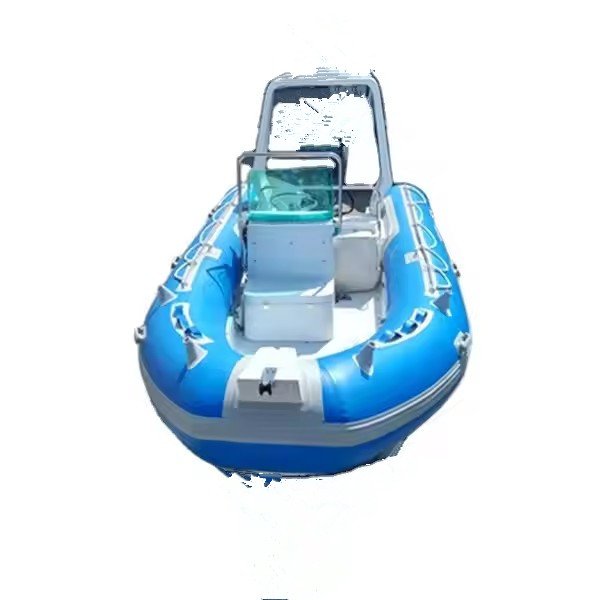 Wholesale RIB520 Fiberglass Inflatable Rowing Boat High Speed Fishing Boats Outboard Engine Boat